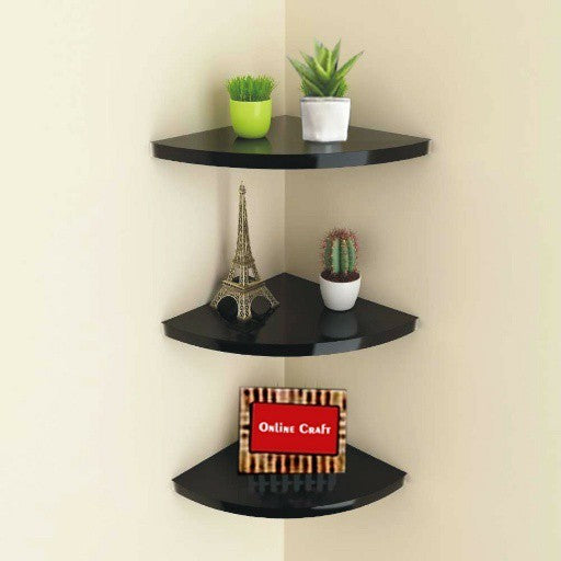 Set of 3 corner shelfs