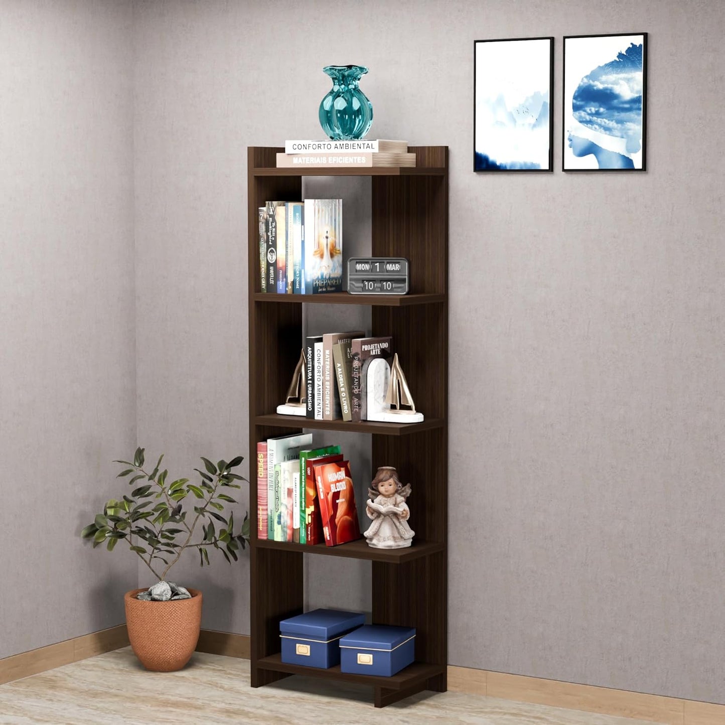 DFC Book Shelf Rack for Library & Home Dcor