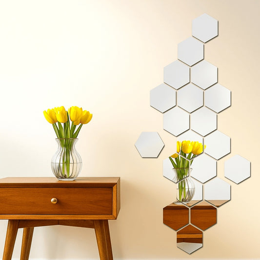 Premium Acrylic Hexagon Mirror