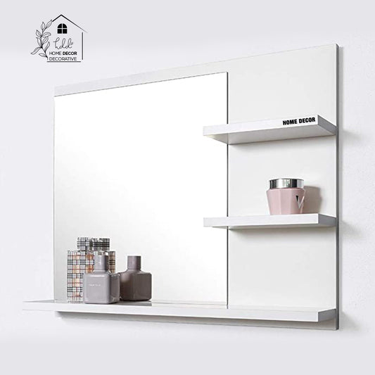 White Bathroom Mirror Wall Cabinet