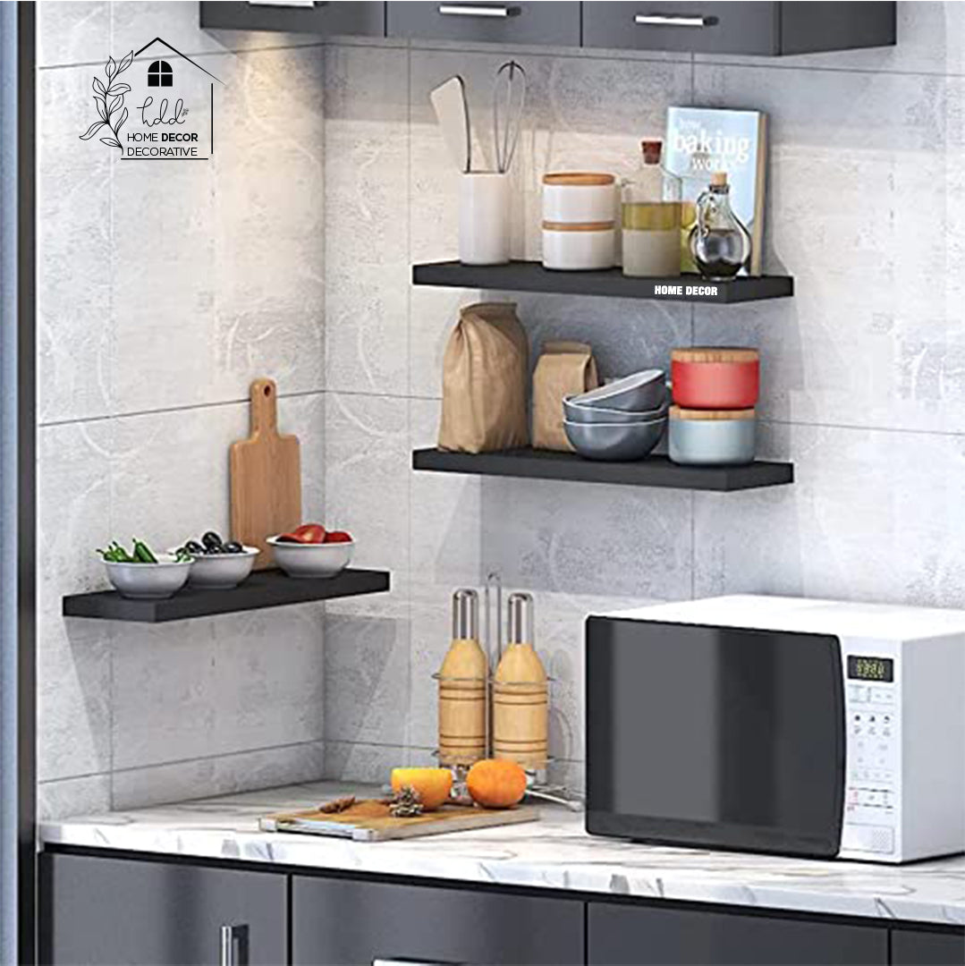 Wall Mounted Floating Shelves Set of 3