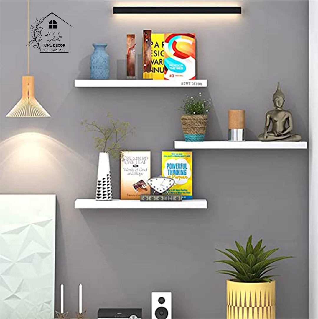 Wall Mounted Floating Shelves Set of 3