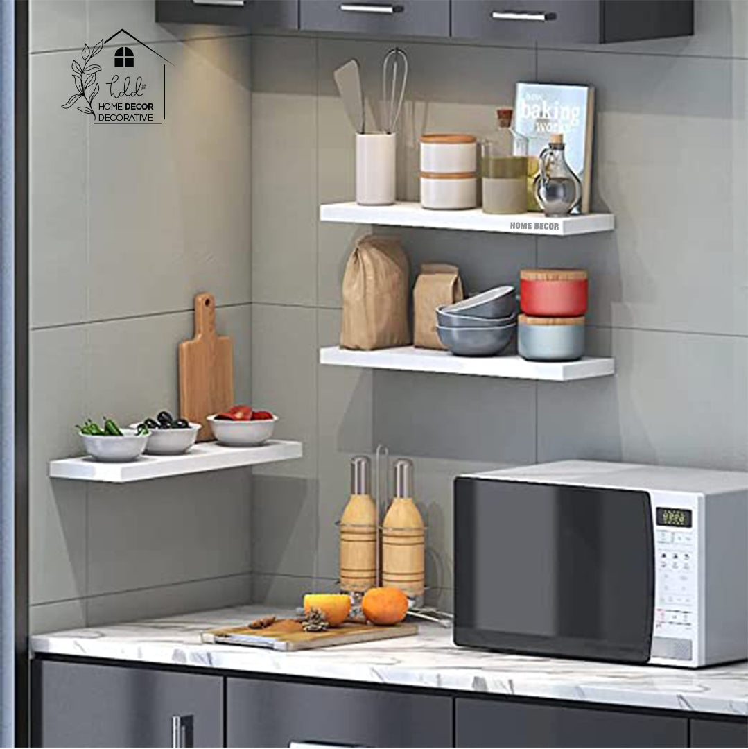 Wall Mounted Floating Shelves Set of 3