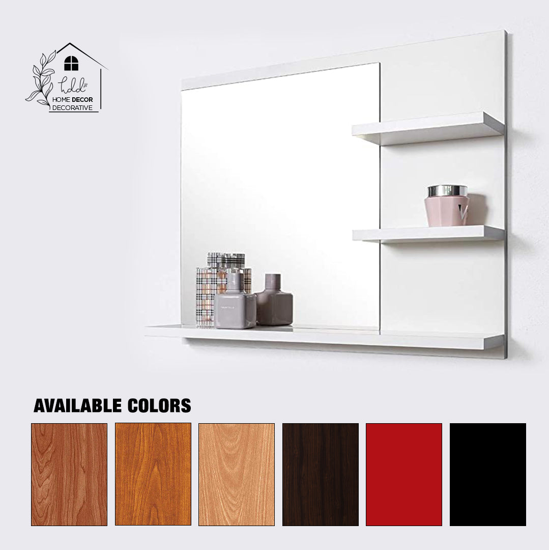 White Bathroom Mirror Wall Cabinet