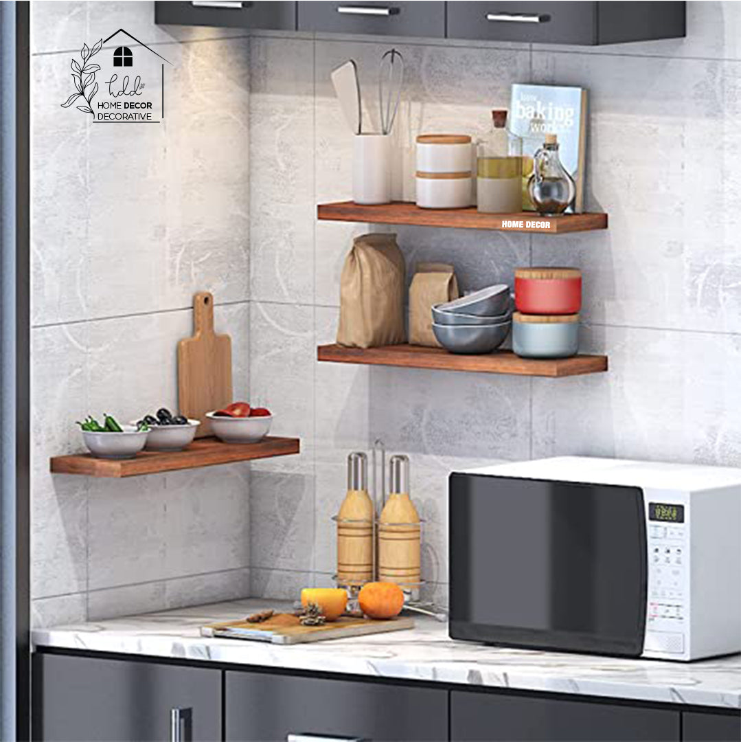 Wall Mounted Floating Shelves Set of 3