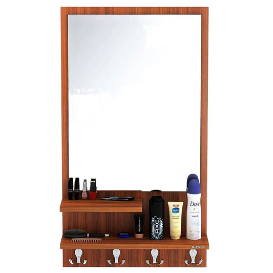 Stylish Decorative Wall Mirror with Storage Shelves