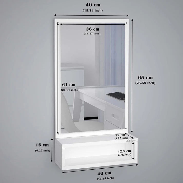 Elegent Wood Dressing Wall Mirror