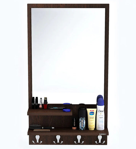 Stylish Decorative Wall Mirror with Storage Shelves