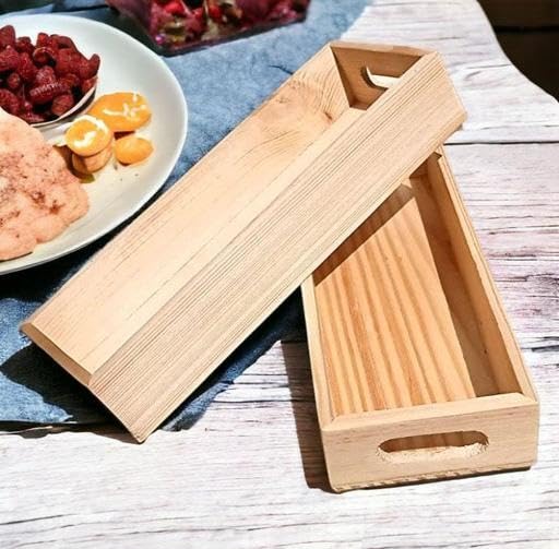 Wooden Serving Tray/ (2 Piece)