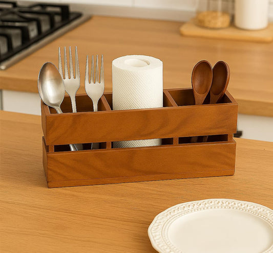 Craft Expertise Wooden Spoon Holder for Dining Table