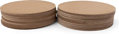 MDF Plain Wooden Coasters Shaped Blank