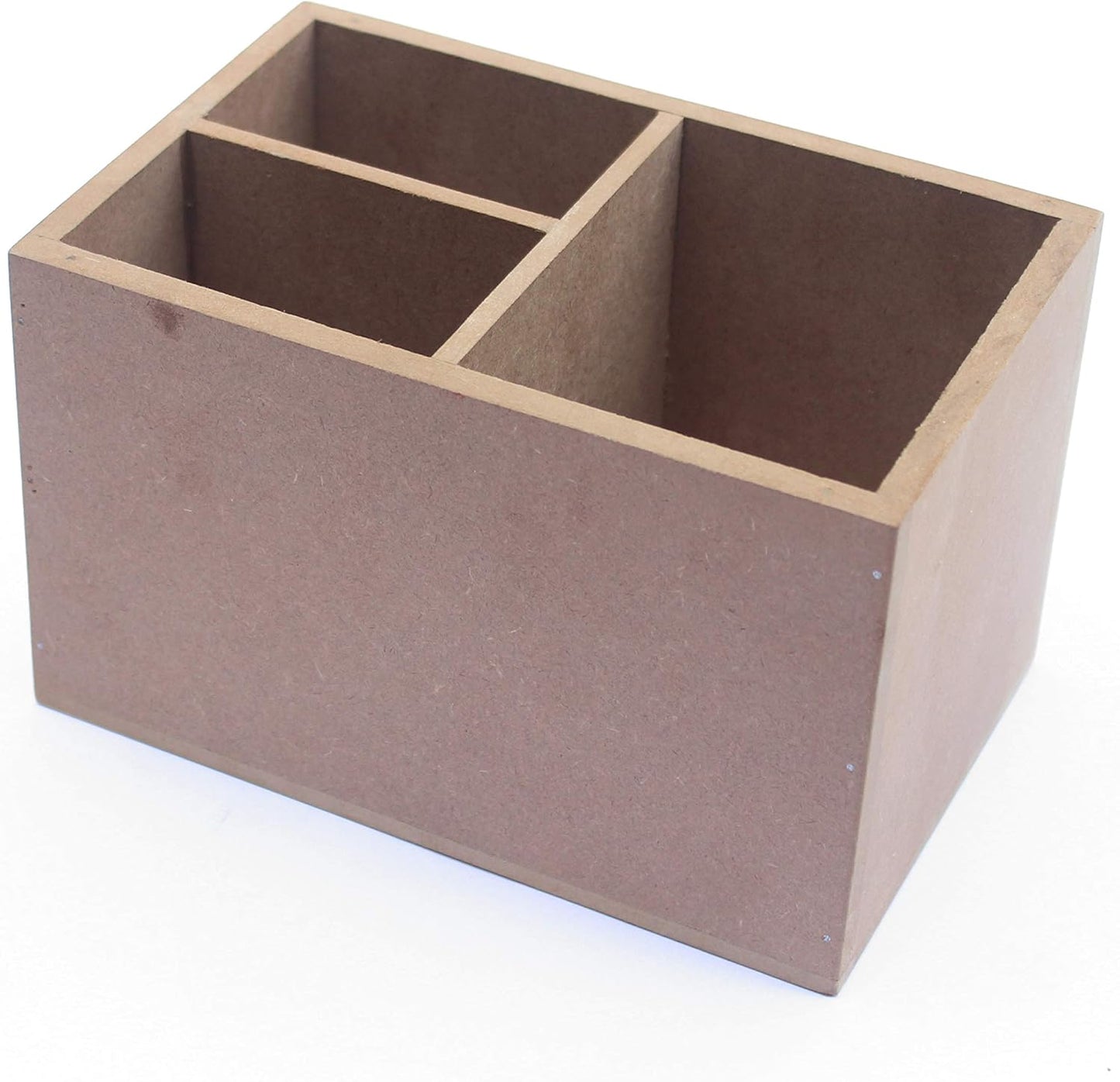 Plain MDF Wood Blank 3 partition Box for Painting