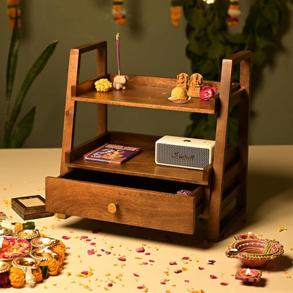 Premium Handcrafted Versatile Organizer with Drawer