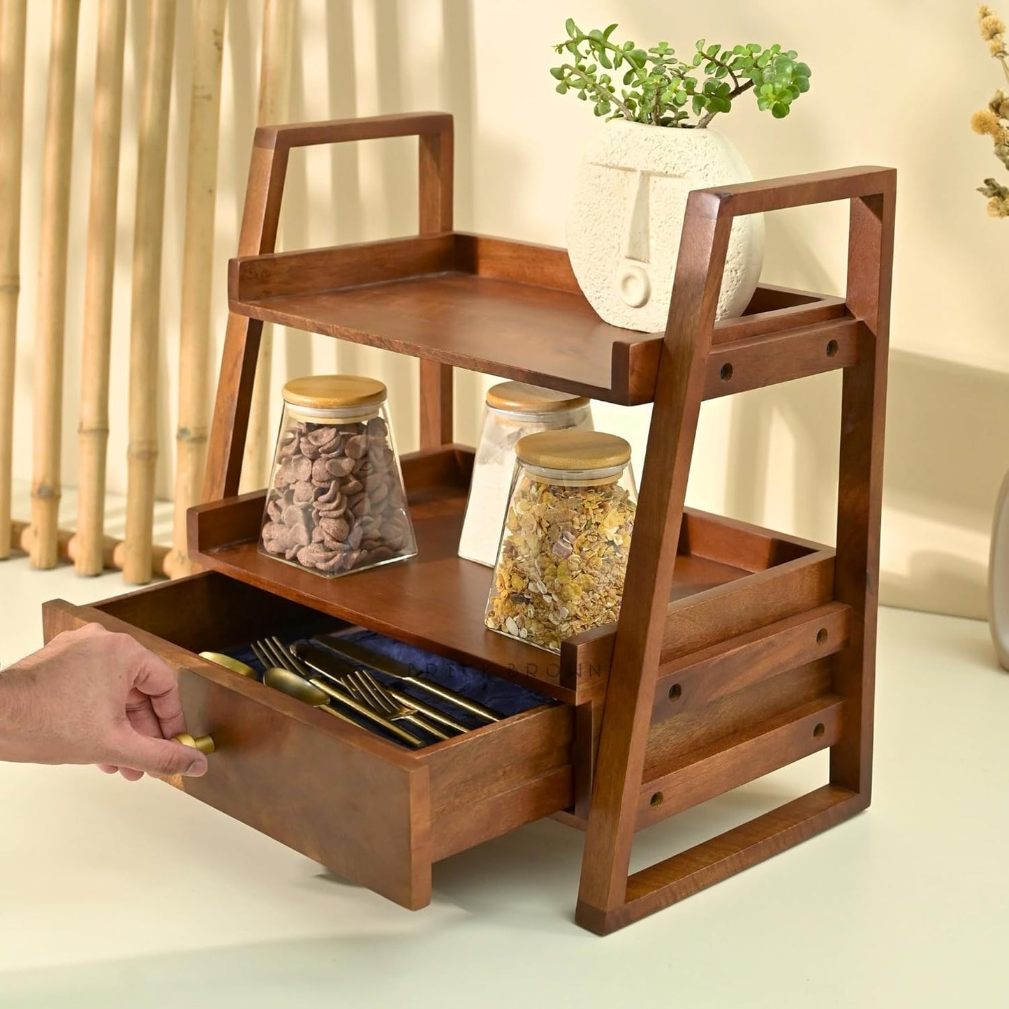 Premium Handcrafted Versatile Organizer with Drawer