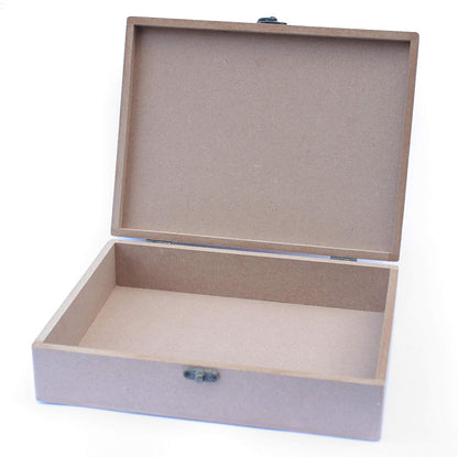 Plain MDF Wood Blank Rectangular Box for Painting