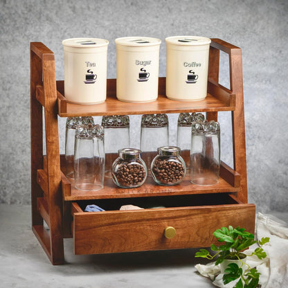 Premium Handcrafted Versatile Organizer with Drawer