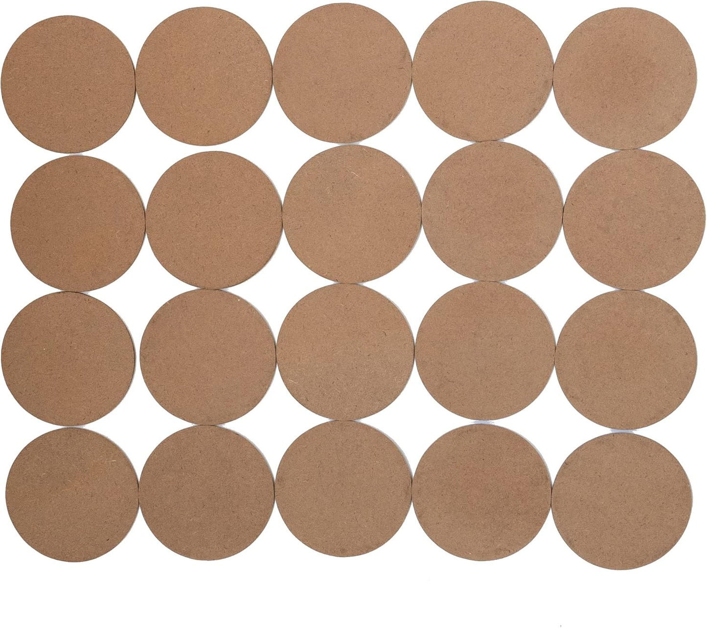 MDF Plain Wooden Coasters Shaped Blank