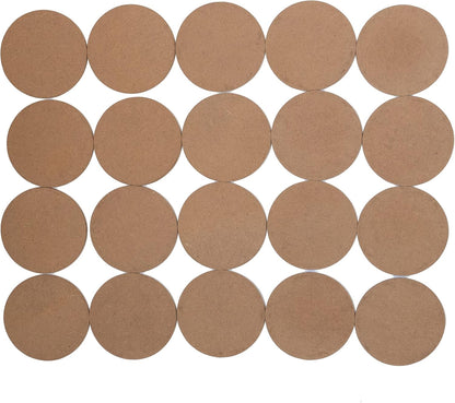 MDF Plain Wooden Coasters Shaped Blank