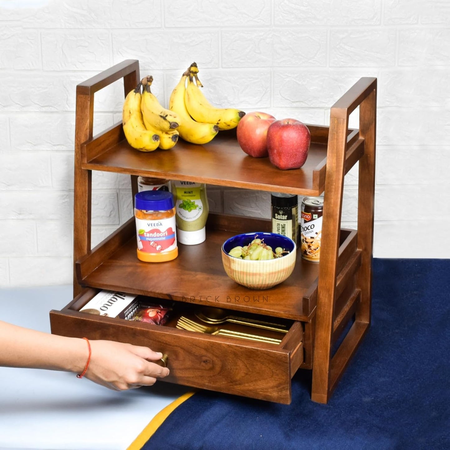 Premium Handcrafted Versatile Organizer with Drawer