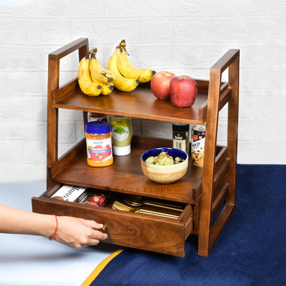 Premium Handcrafted Versatile Organizer with Drawer