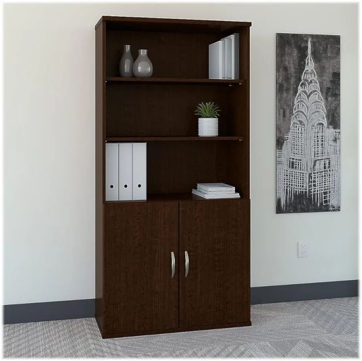 Book shelf / book Rack / Office Rack And 2 Door Cabinet Storge Rack