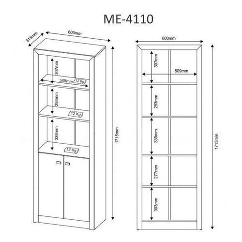 Book shelf / book Rack / Office Rack And 2 Door Cabinet Storge Rack