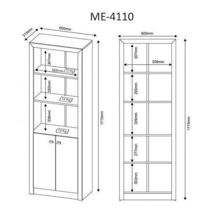 Book shelf / book Rack / Office Rack And 2 Door Cabinet Storge Rack