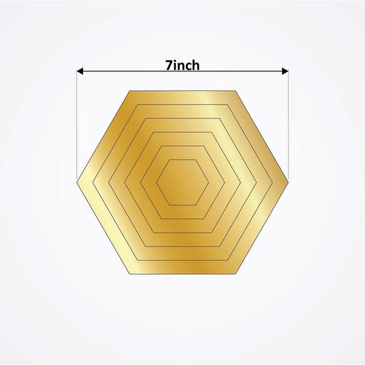 Hexagon Elegant Acrylic Wall Decor Mirrors