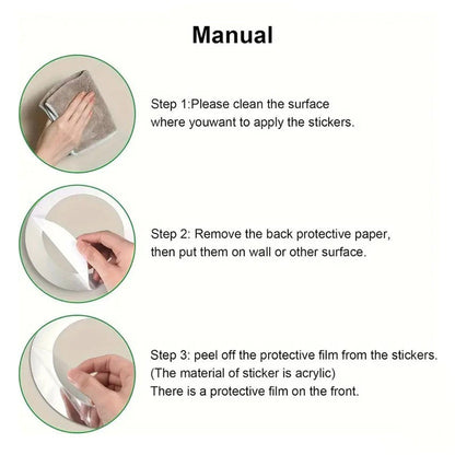 Hexagon Elegant Acrylic Wall Decor Mirrors