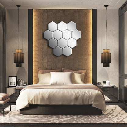 Premium Acrylic Hexagon Mirror