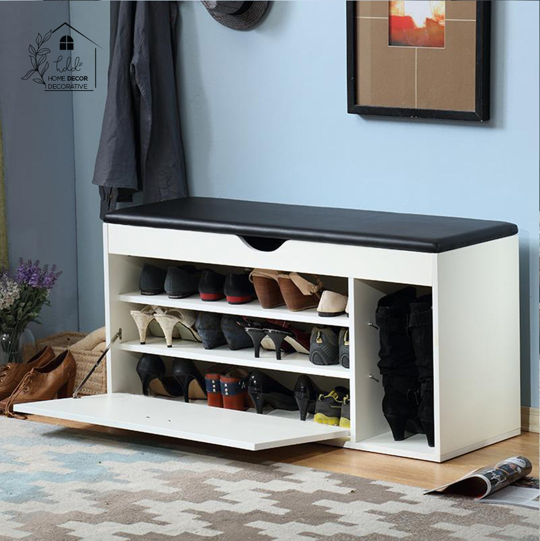 Premium Entrance Shoes Rack with Seat Cushion