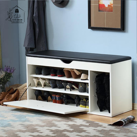 Premium Entrance Shoes Rack with Seat Cushion