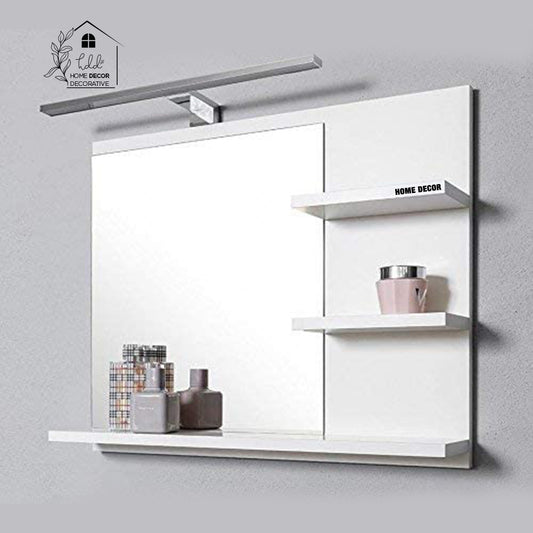 White Bathroom Mirror Wall Cabinet