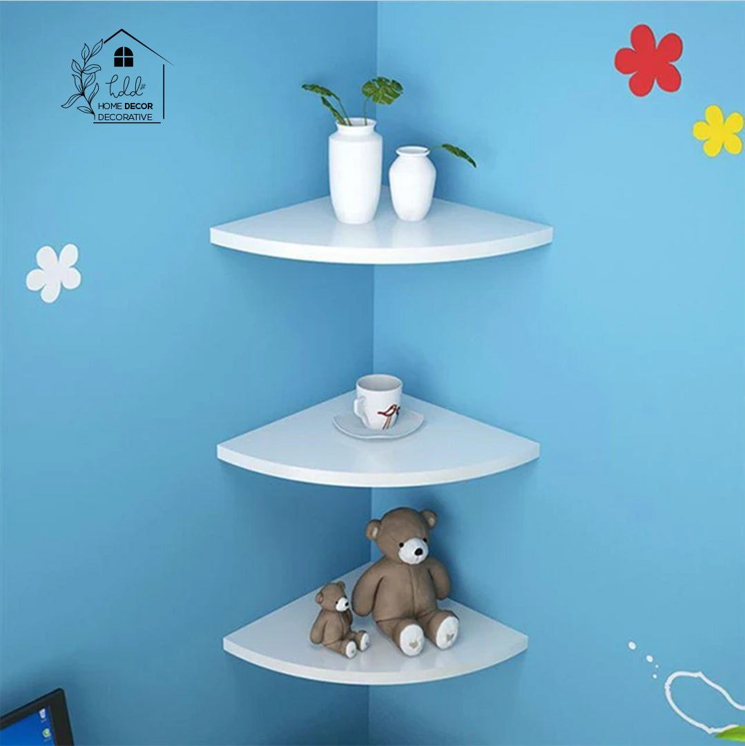 Set of 3 corner shelfs