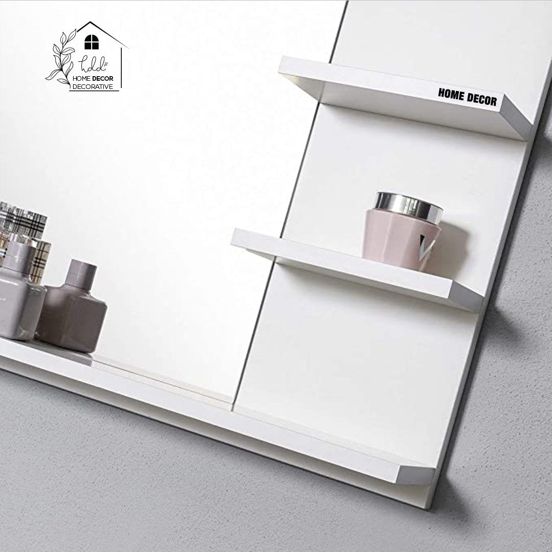 White Bathroom Mirror Wall Cabinet