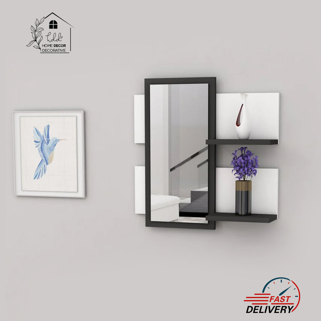 Stylish Wall Mounted Mirror with shelves