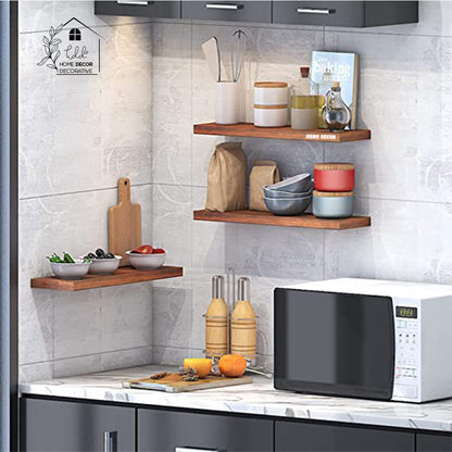 Wall Mounted Floating Shelves Set of 3